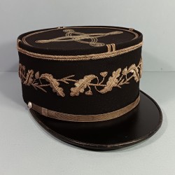 KEPI DE GRANDE TENUE OU GALA DE POLICE FABRICATION DEBAUGE & DELIGNY PARIS BRODERIE EN CANNETILLE ARGENT TAILLE 62